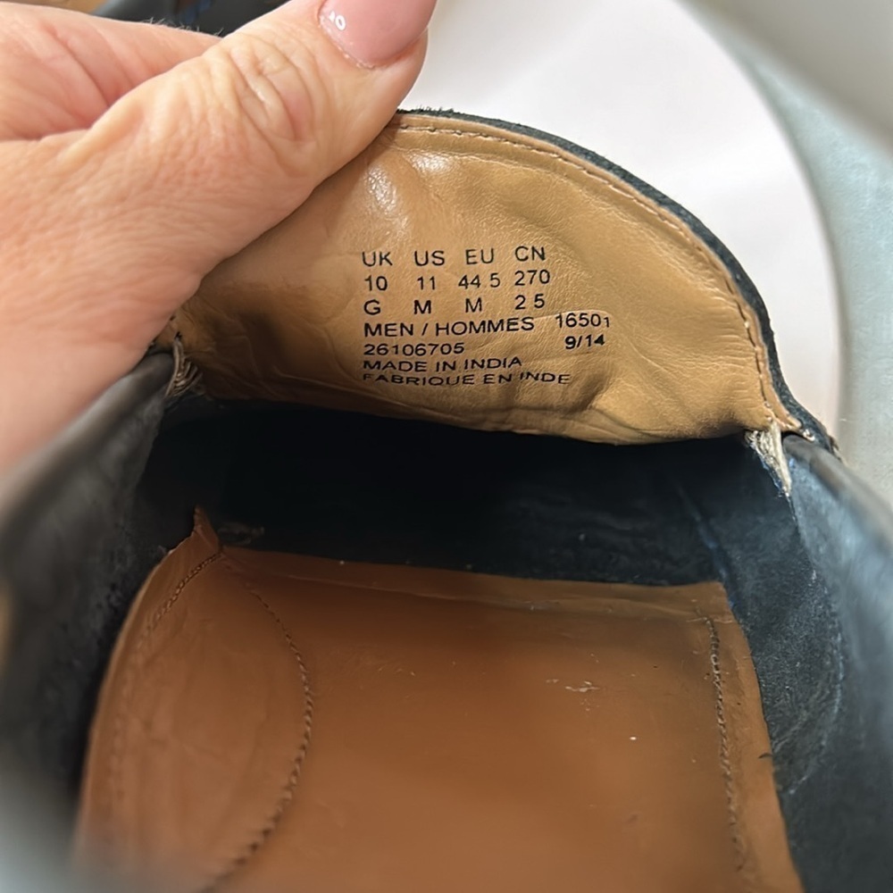 Clarks Kelan Lane Navy Leather Loafers Men’s Size 11 - Picture 14 of 14